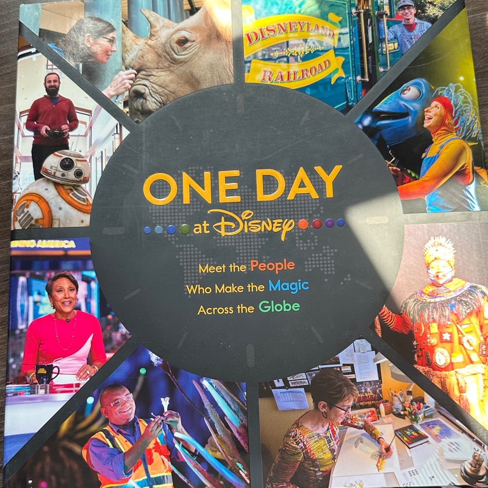Disney One Day at Disney Book with Vibrant Colors - Brand New